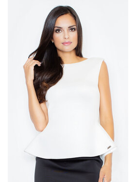 FIGL FIGLFIGL Blusa M352 Écru Regular Fit
