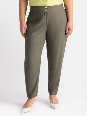 Fiorella Rubino Fiorella Rubino Spodnie materiałowe P141T004859N015 Zielony Regular Fit