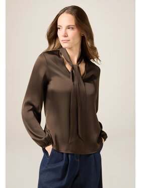 Oltre Oltre Blusa 2091R003186N032 Marrone Regular Fit