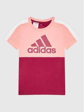 adidas adidas T-shirt Logo Tee HC566 Bordeaux Regular Fit