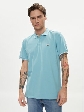 Lee Lee Polo 112349952 Niebieski Regular Fit