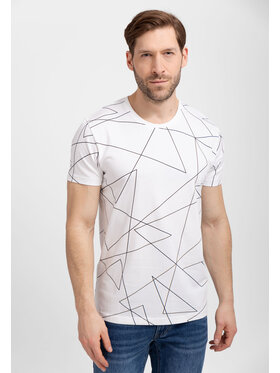 Volcano Volcano T-Shirt T-CAUSE Biały Regular Fit