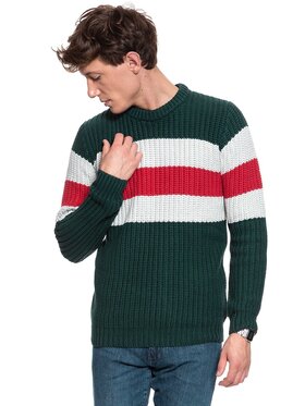 Wrangler Wrangler Sweter CHUNKY KNIT Kolorowy Regular Fit