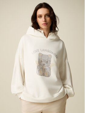 Oltre Oltre Felpa G806E000364N011 Bianco Over Fit