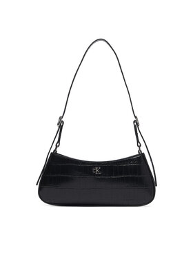 Calvin Klein Calvin Klein Torbica Ck Croc Small Shoulder Bag LV04F3906G Crna