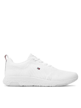 Tommy Hilfiger Tommy Hilfiger Сникърси Corporate Knit Rib Runner FM0FM02838 Бял