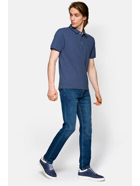 Lancerto Lancerto Jeansy Carson Granatowy Slim Fit