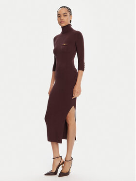 Elisabetta Franchi Elisabetta Franchi Džemper haljina AM-23B-56E2-V390 Tamnocrvena Slim Fit