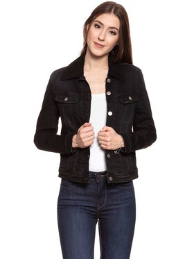 Lee Lee Kurtka damska SHERPA RIDER JACKET Czarny Regular Fit