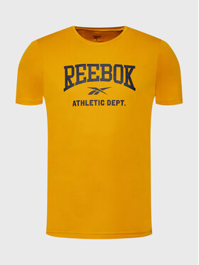 Reebok Reebok T-Shirt Workout Ready HL2005 Żółty Slim Fit