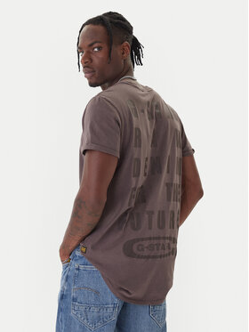 G-Star Raw G-Star Raw T-Shirt Text Back D25971-2653 Μπλε Relaxed Fit
