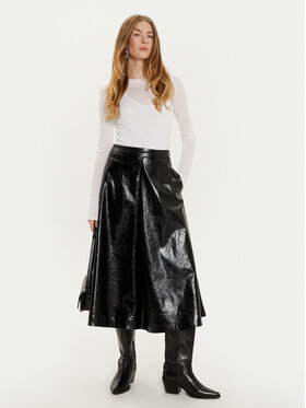 Φούστα από απομίμηση δέρματος Sisley φωτογραφία