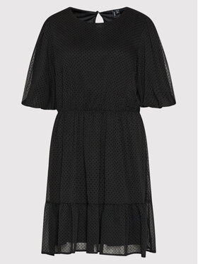Vero Moda Curve Vero Moda Curve Každodenné šaty Barletta 10262299 Čierna Regular Fit
