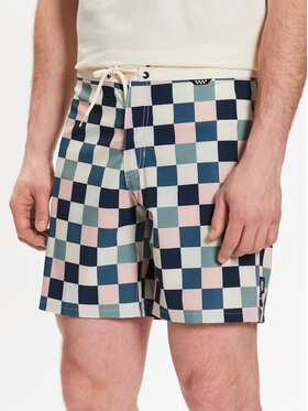 Vans Vans Плувни шорти The Daily Check Boardshort VN0007XS Бял Regular Fit