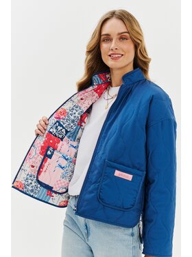 NAOKO NAOKO Prechodná bunda Blue Rebellion Modrá Regular Fit