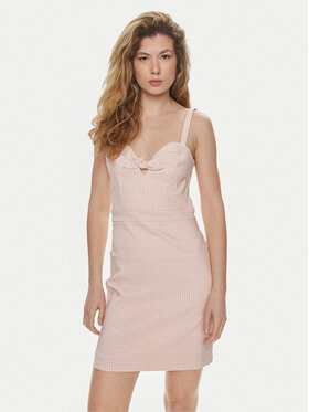 Guess Guess Coctailkleid Sl Lilia W4GK13 WG492 Rosa Slim Fit