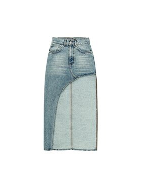 MissDenim MissDenim Spódnica jeansowa Maxi Niebieski Slim Fit