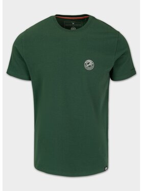 PITBULL PITBULL T-Shirt Koszulka męska Slim Fit SAN DIEGO CA SMALL LOGO 3XL Zielony Regular Fit