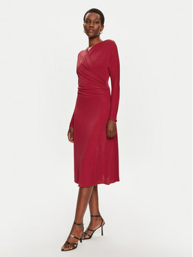 BOSS Boss Sukienka koktajlowa Ettita 50523130 Czerwony Slim Fit