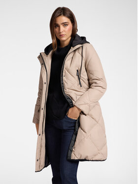 Elena Mirò Elena Mirò Kurtka puchowa F891P000144N002 Écru Regular Fit