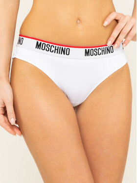 MOSCHINO Underwear & Swim 2 pāru brazīliešu biksīšu komplekts A4745 9014 Balts