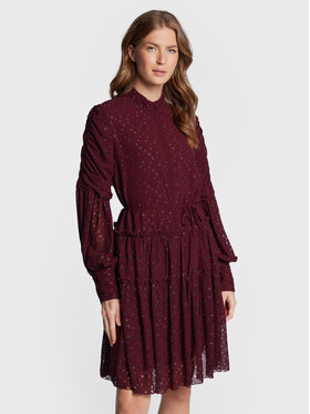 Bruuns Bazaar Bruuns Bazaar Hemdkleid Angelonia Adala BBW3088 Dunkelrot Regular Fit