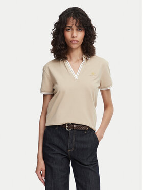 Beverly Hills Polo Club Beverly Hills Polo Club Polo P-SS26W-P0300 Beżowy Regular Fit