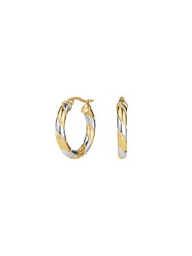 Rosefield Rosefield Kolczyki Duotone Swirl Hoops Kolorowy
