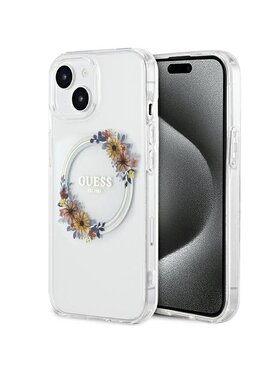 Guess Guess Etui na telefon Apple iPhone 15 Przezroczysty