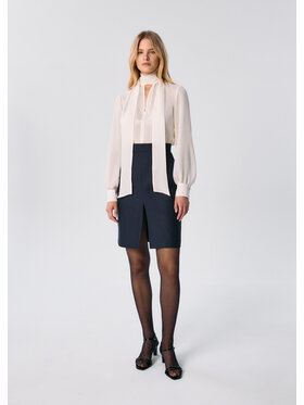MARI PRETI MARI PRETI Bluzka Mist Biały Regular Fit