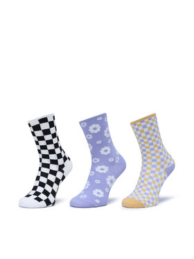 Vans Vans Set di 3 paia di calzini corti da donna Threefer VN000A8RC8B1 Viola