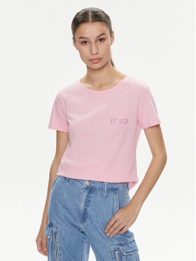 Liu Jo Liu Jo T-Shirt Moda M/C MA4395 J6308 Różowy Regular Fit
