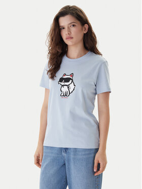 KARL LAGERFELD KARL LAGERFELD T-Shirt A1W17128 Světle modrá Regular Fit