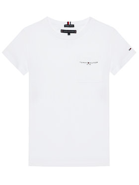 Tommy Hilfiger Tommy Hilfiger T-Shirt Essential Pocket KB0KB06556 D Biały Regular Fit