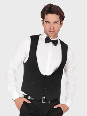 Evenemen Evenemen Kamizelka Vendella Czarny Slim Fit