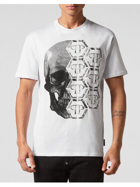 PHILIPP PLEIN PHILIPP PLEIN T-Shirt 3057 Biały Regular Fit