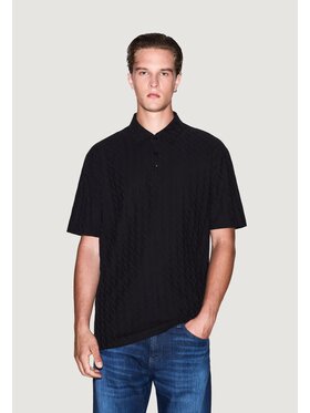 Armani Exchange Armani Exchange Polo XM001292 AF10337 Czarny Casual Fit