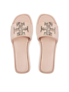 Tory Burch Natikače Double T Deco Sport Slide 158768 Ružičasta