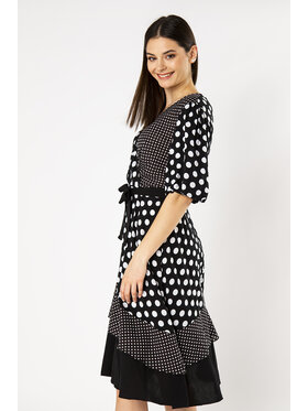 QUIOSQUE QUIOSQUE Sukienka codzienna MIXCO DRESS Czarny Regular Fit