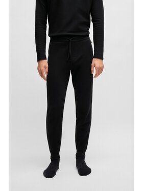 BOSS BOSS Долнище анцуг Waffle 50535878 Черен Regular Fit