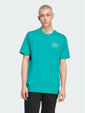 adidas adidas Koszulka techniczna 158313 Zielony Loose Fit