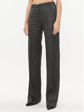 Babylon Babylon Spodnie materiałowe T_S00535 Szary Wide Leg