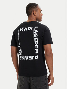 Karl Lagerfeld Jeans Karl Lagerfeld Jeans T-Shirt B2M17090 Czarny Relaxed Fit