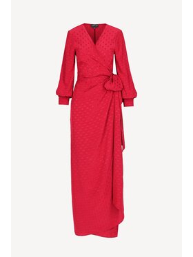 Castellani Castellani Sukienka codzienna Devina Bordowy Regular Fit