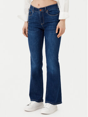 ONLY ONLY Jeansy Ann 15337824 Tmavomodrá Flared Fit
