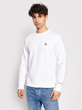 Calvin Klein Jeans Calvin Klein Jeans Džemperis Embroidered Logo J30J314536 Balta Regular Fit