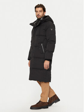 Guess Guess Płaszcz zimowy M4BL44 WGJR2 Czarny Regular Fit