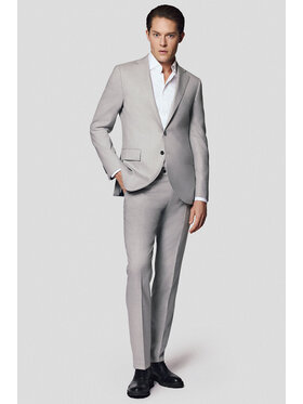 Lancerto Lancerto Garnitur Merag GA073125000016 Szary Slim Fit