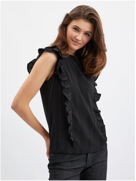 Orsay Orsay Koszula 155066660000__S Czarny Regular Fit