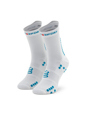 Compressport Compressport Augstas unisex zeķes Pro Racing V4.0 Run High XU00046B Balts